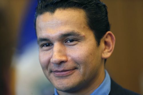 Wab Kinew will be one of the members of the Mayors Indigenous Advisory Circle to advise on policies the City of Winnipeg can implement to continue to build awareness, bridges and understanding between the Aboriginal and non-Aboriginal community the Mayor announced  Monday morning at City Hall.  Aldo Santin story. Wayne Glowacki / Winnipeg Free Press June 22  2015