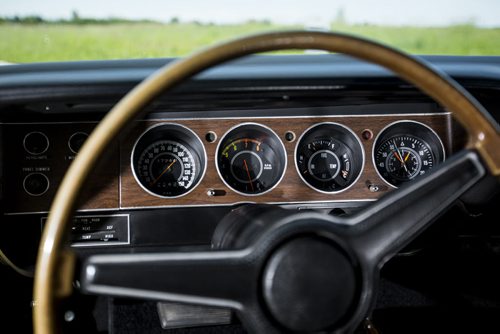 Rhonda Reyher shows off her 1970 AAR 'Cuda, which she believes to be one of the only ones in Manitoba, in Winnipeg on Tuesday, June 23, 2015. Mikaela MacKenzie / Winnipeg Free Press