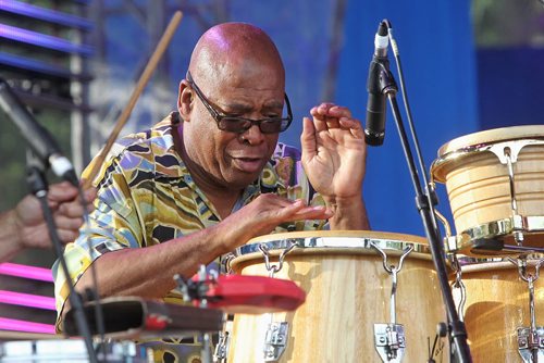 A member of Drums United perform on the Festival Stage at The Forks during the United Way 50th Anniversary concert, One Night For Winnipeg.  150624 June 24, 2015 MIKE DEAL / WINNIPEG FREE PRESS