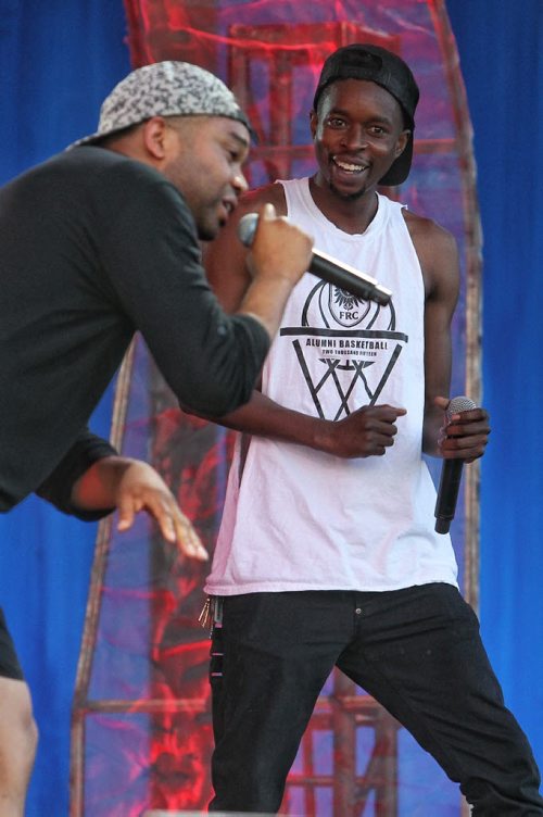 Members of The Lytics perform on the Festival Stage at The Forks during the United Way 50th Anniversary concert, One Night For Winnipeg.  150624 June 24, 2015 MIKE DEAL / WINNIPEG FREE PRESS