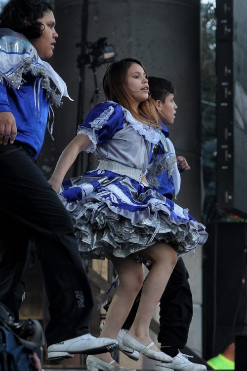 Members of Métis Jiggers perform on the Festival Stage at The Forks during the United Way 50th Anniversary concert, One Night For Winnipeg.  150624 June 24, 2015 MIKE DEAL / WINNIPEG FREE PRESS