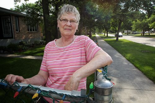 Elizabeth Wiebe has lived in Fort Richmond since 1979 and has seen a spike in rental houses aimed at foreign students in the last five years.  150625 June 25, 2015 MIKE DEAL / WINNIPEG FREE PRESS