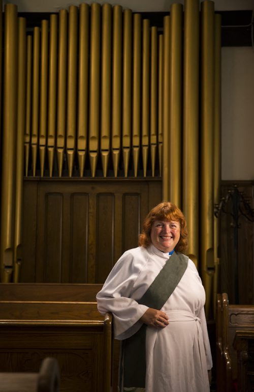 Tanis Kolisnyk, organist at St. Philip's and RCCO chaplain, in St.Philip's Church in Winnipeg on Friday, June 26, 2015.  Kolisnyk has played since she was 17, and hasn't missed many Sundays since. Mikaela MacKenzie / Winnipeg Free Press