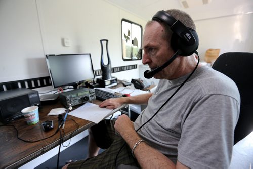 John Erwin at CMU. The Winnipeg Amateur Radio Club holding a Field Day, part of a continent-wide exercise to demonstrate emergency communications ability, Sunday, June 28, 2015. (TREVOR HAGAN/WINNIPEG FREE PRESS) See kelly taylor for more info. he's a member. was there.