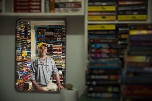 Darren Becker is the owner of the Selkirk Book Exchange, a used book store with about 40,000 books and a staff of one. Mikaela MacKenzie / Winnipeg Free Press