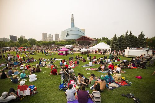 People celebrate Canada Day at the Forks on Wednesday, July 1, 2015. Mikaela MacKenzie / Winnipeg Free Press