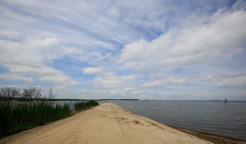 In Minnewaukan, ND the main old highway 281 has been completely flooded for years as the water levels of Devil's Lake rose. See story by Mary Agnes Welch June 19, 2015 - MELISSA TAIT / WINNIPEG FREE PRESS