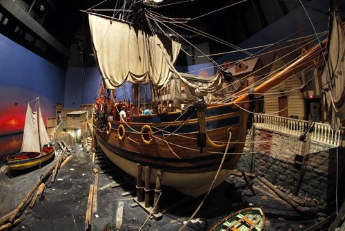 The Manitoba Museum. The Nonsuch, a full-size 17th century sailing vessel. BORIS MINKEVICH/WINNIPEG FREE PRESS July 1, 2015