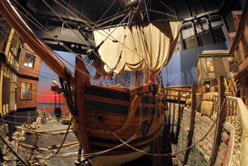 The Manitoba Museum. The Nonsuch, a full-size 17th century sailing vessel. BORIS MINKEVICH/WINNIPEG FREE PRESS July 1, 2015