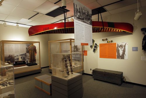 The Manitoba Museum. Early Canadian settling exhibit that includes history of wary settlers and a canoe. BORIS MINKEVICH/WINNIPEG FREE PRESS July 1, 2015