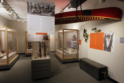The Manitoba Museum. Early Canadian settling exhibit that includes history of wary settlers and a canoe. BORIS MINKEVICH/WINNIPEG FREE PRESS July 1, 2015