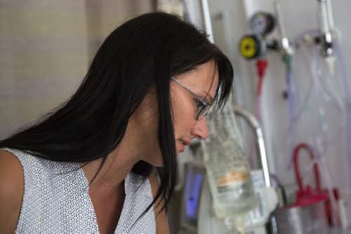 Carla Harder, Alyssa Selman's mom, comforts her daughter at the Health Sciences Centre on Thursday, July 2, 2015. Mikaela MacKenzie / Winnipeg Free Press