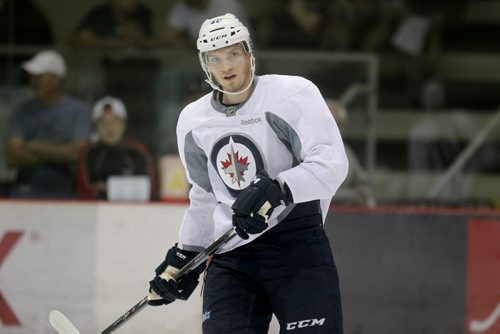 Jets development camp player #40 Joel Armia practices on ice at IcePlex Saturday morning.  See Tim Campbell story.  July 04, 2015 Ruth Bonneville / Winnipeg Free Press