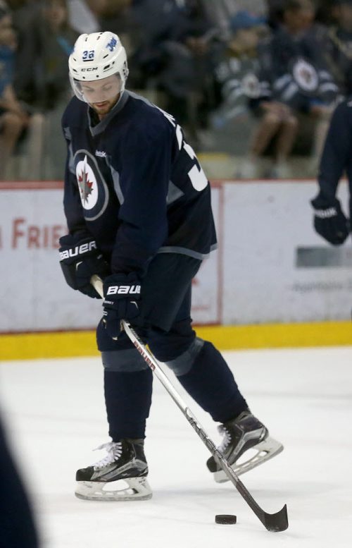 Winnipeg Jets' Josh Morrissey (36) during developmental camp at Iceplex, Sunday, July 5, 2015. (TREVOR HAGAN/WINNIPEG FREE PRESS)