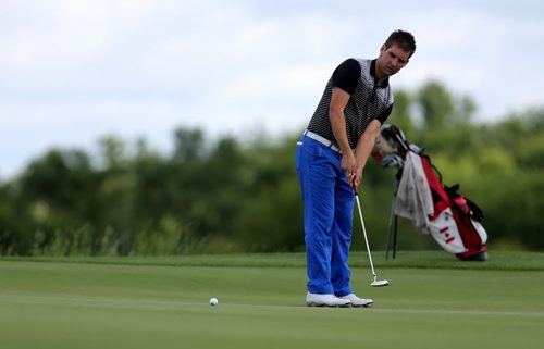 Brett Thompson tries to qualify for the Players Cup, during a qualifying round at Southwood, Monday, July 6, 2015. (TREVOR HAGAN/WINNIPEG FREE PRESS)