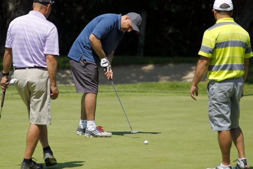 The Players Cup at Pine Ridge Golf Course. Tim Cheveldae in blue. BORIS MINKEVICH/WINNIPEG FREE PRESS July 7, 2015
