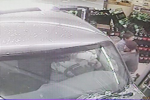 July 7, 2015 - 150707  -  Store surveillance video shows a truck crashing through the window of a Munroe Avenue convenience store Tuesday, July 7, 2015. The truck ran over a young boy who was pulled to safety by his dad. John Woods / Winnipeg Free Press