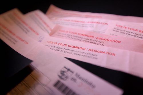 Traffic tickets, (summons). Subject: For story  about changes in the law that will make it more complicated for people to appeal their traffic tickets. July 09, 2015 Ruth Bonneville / Winnipeg Free Press