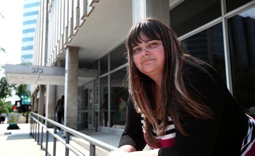 Photo of court agent, Cassandra Loiselle-Walker, taken outside 373 Broadway, Provincial Court, who represents people appealing their traffic tickets Subject: For story  about changes in the law that will make it more complicated for people to appeal their traffic tickets. July 09, 2015 Ruth Bonneville / Winnipeg Free Press