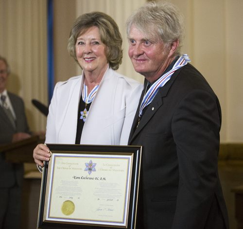 Tom Cochrane gets awarded the Order of Manitoba at the Manitoba Legislative Building in Winnipeg on Thursday, July 9, 2015.   Mikaela MacKenzie / Winnipeg Free Press