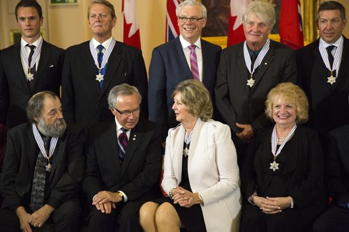 Notable figures get awarded the Order of Manitoba at the Manitoba Legislative Building in Winnipeg on Thursday, July 9, 2015.   Mikaela MacKenzie / Winnipeg Free Press