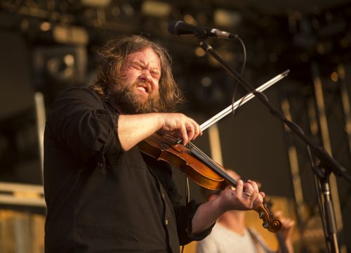 Ryan Young of Trampled by Turtles plays at the Winnipeg Folk Festival in Birds Hill Park on Thursday, July 9, 2015.   Mikaela MacKenzie / Winnipeg Free Press