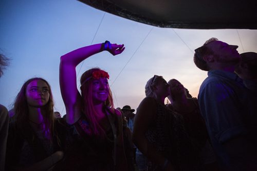 The crowd dances to the Bright Light Social Hour at the Winnipeg Folk Festival in Birds Hill Park on Friday, July 10, 2015.   Mikaela MacKenzie / Winnipeg Free Press