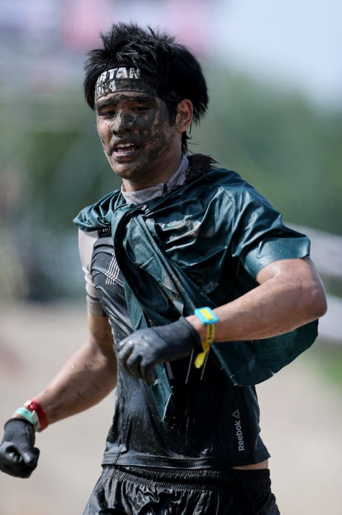 Competitors at the Spartan Race, a 5km obstacle course in Grunthal, Saturday, July 11, 2015. (TREVOR HAGAN/WINNIPEG FREE PRESS)