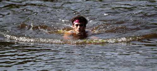 Competitors at the Spartan Race, a 5km obstacle course in Grunthal, Saturday, July 11, 2015. (TREVOR HAGAN/WINNIPEG FREE PRESS)