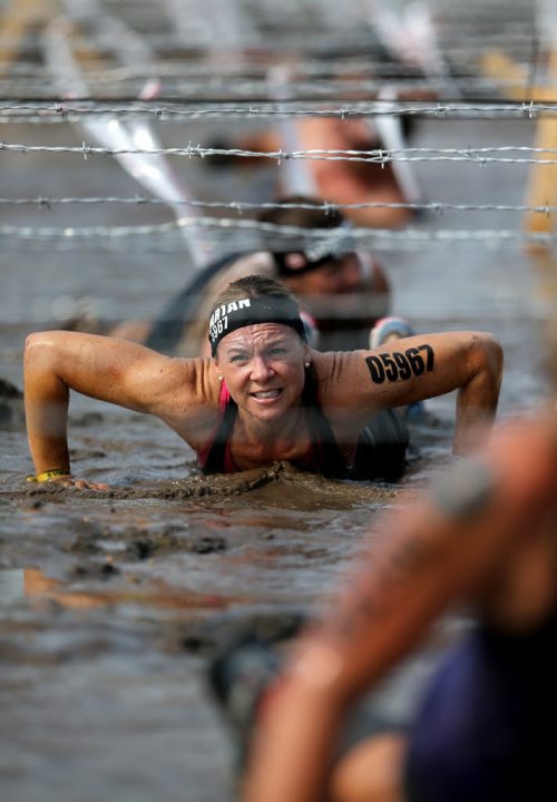 Competitors at the Spartan Race, a 5km obstacle course in Grunthal, Saturday, July 11, 2015. (TREVOR HAGAN/WINNIPEG FREE PRESS)