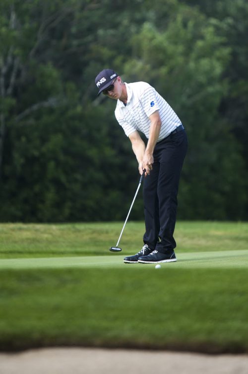 Mackenzie Hughes plays golf during the Players Cup at the Pine Ridge Golf Club on Saturday, July 11, 2015.   Mikaela MacKenzie / Winnipeg Free Press