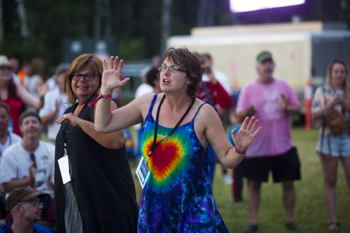 Jenny Rutledge dances at the Winnipeg Folk Festival at Birds Hill Provincial Park on Saturday, July 11, 2015.   Mikaela MacKenzie / Winnipeg Free Press