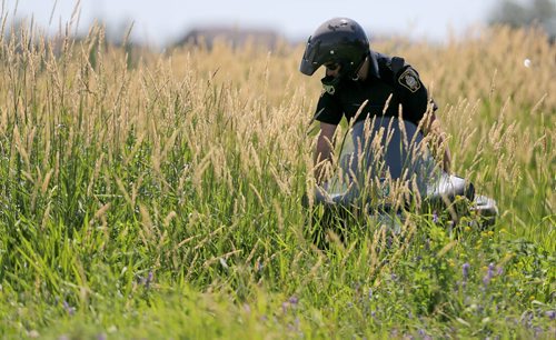 Winnipeg Police using ATV's to search for Thelma Krull in East Kildonan, Sunday, July 12, 2015. (TREVOR HAGAN/WINNIPEG FREE PRESS)