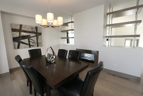 Homes. 19 Trailside Crescent in South Pointe. The dinning room. Ginos Homes sales rep is Sasha Dukic.  Todd Lewys story. Wayne Glowacki / Winnipeg Free Press July 13 2015