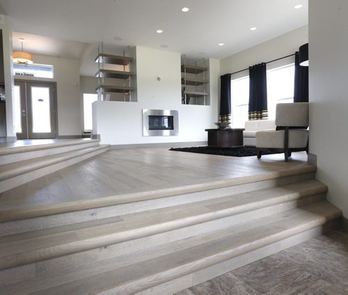 Homes. 19 Trailside Crescent in South Pointe. A view of the great room. Ginos Homes sales rep is Sasha Dukic.  Todd Lewys story. Wayne Glowacki / Winnipeg Free Press July 13 2015
