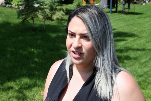 Connie Muscat, friend and coworker assisting in the search for Thelma Krull. BORIS MINKEVICH/WINNIPEG FREE PRESS July 13, 2015