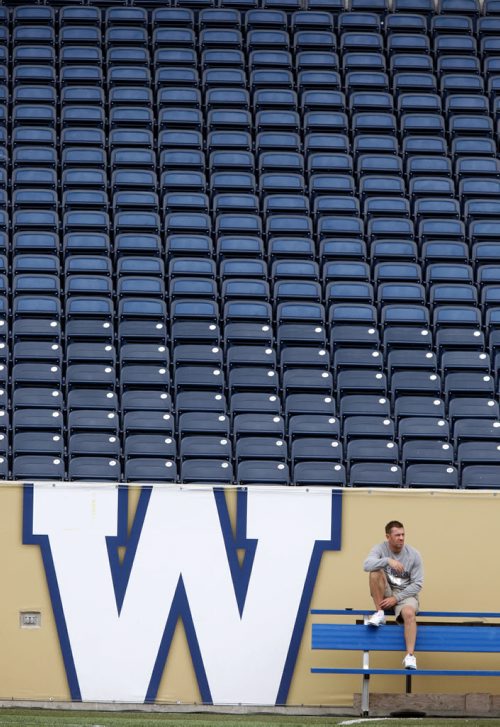 Kyle Walters, General Manager, Winnipeg Blue Bombers at the team's practice Tuesday at Investors Group Field. Possibly for  Paul Wiecek's  story on ticket sales. Wayne Glowacki / Winnipeg Free Press July 14 2015