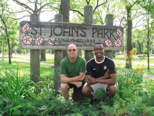 Canstar Community News July 29 2014 - NECRC Picnic in the Park organizers Anthony Sannie (right) and Martin Landy  (JARED STORY/THE TIMES/CANSTAR COMMUNITY NEWS)