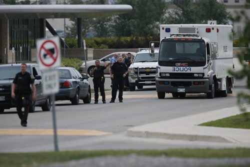 July 14, 2015 - 150714  -  The Canada Post building at the airport was evacuated because of a suspicious package Tuesday July 14, 2015.  John Woods / Winnipeg Free Press