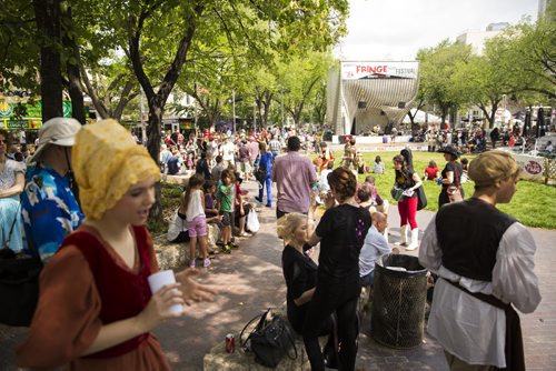 The Winnipeg Fringe Festival kicks off at the Old Market Square in Winnipeg on Wednesday, July 15, 2015.   Mikaela MacKenzie / Winnipeg Free Press