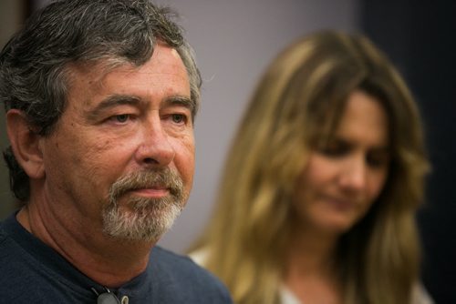 Robert Krull, husband of missing 57-year-old Thelma Krull, speaks at a police press conference on the fifth day since his wife went missing in the Harbourview area July 11, 2015. July 15, 2015 - MELISSA TAIT / WINNIPEG FREE PRESS