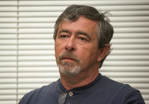 Thelma Krull's husband Robert Krull at a police press conference on the fifth day since Thelma Krull went missing in the Harbourview area on July 11, 2015.  July 15, 2015 - MELISSA TAIT / WINNIPEG FREE PRESS