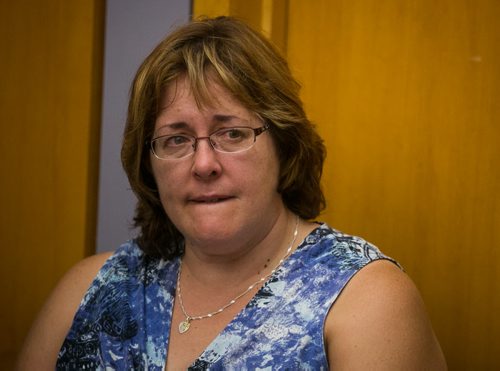 Thelma Krull's sister-in-law Lynda Stelmach at a police press conference on the fifth day since Thelma Krull went missing in the Harbourview area on July 11, 2015.  July 15, 2015 - MELISSA TAIT / WINNIPEG FREE PRESS