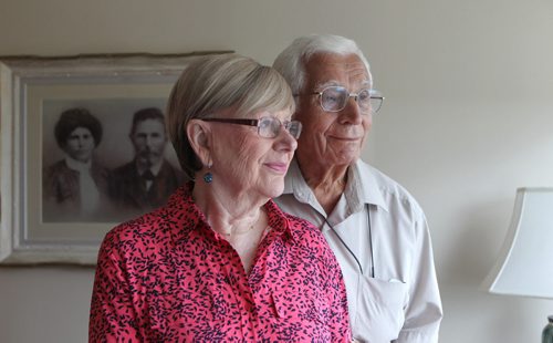 Portrait of 88-year-old Sam Kimelman and his wife Edith in their home in Tuxedo.  Sam Kimelman is a holocaust survivor, whose family survived with the exception of the father.   See  Sinclair column.  July 16,, 2015 Ruth Bonneville / Winnipeg Free Press