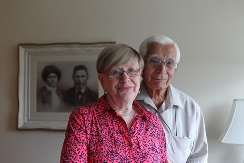 Portrait of 88-year-old Sam Kimelman and his wife Edith in their home in Tuxedo. Sam Kimelman is a holocaust survivor, whose family survived with the exception of the father. See Sinclair column. July 16,, 2015 Ruth Bonneville / Winnipeg Free Press