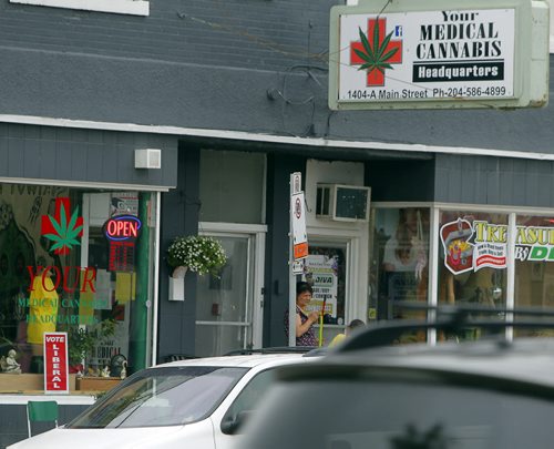 Winnipeg's only medical marijuana dispensary Your Medical Cannabis Headquarters on Main Street. BORIS MINKEVICH/WINNIPEG FREE PRESS July 16, 2015
