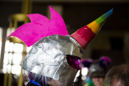 Kara Marozas rocks an extravagant unicorn costume at Ai-Kon at the RBC Convention Centre in Winnipeg on Saturday, July 18, 2015.   Mikaela MacKenzie / Winnipeg Free Press