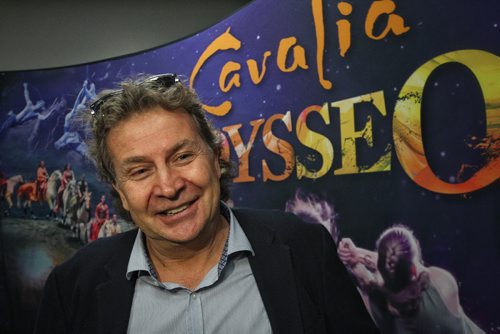 Cavalia's Founder and Artistic Director, Normand Latourelle, speaks during the announcement at MTS Centre that Cavalia's Odysseo will be coming to Winnipeg in September.  150720 July 20, 2015 MIKE DEAL / WINNIPEG FREE PRESS
