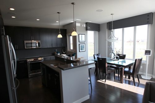 A & S Homes- 206 Stan Bailie Drive in Waverley West-Kitchen and eating area-See Todd Lewys story- July 20, 2015   (JOE BRYKSA / WINNIPEG FREE PRESS)