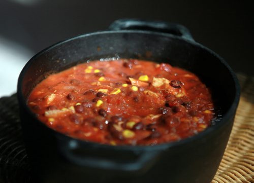 Food Front - Chicken and Black Bean Chili. See Alison Gilmore's tale.  July 20, 2015 - (Phil Hossack / Winnipeg Free Press)